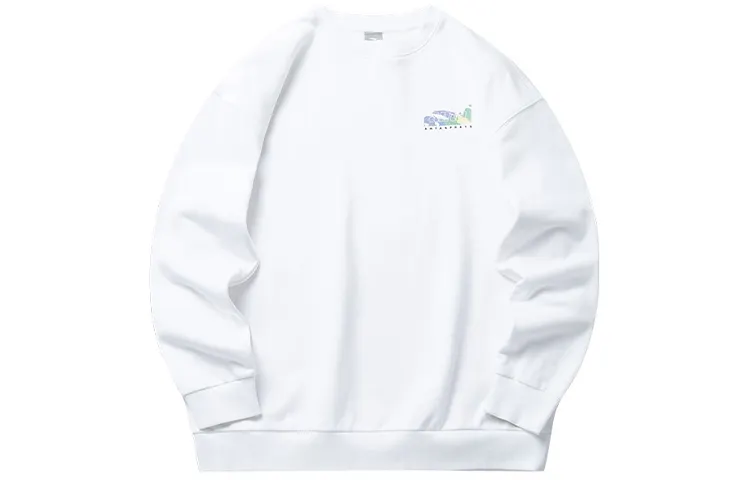 ANTA Life Collection Sweatshirts Women's White Crew Neck Moderate Regular
