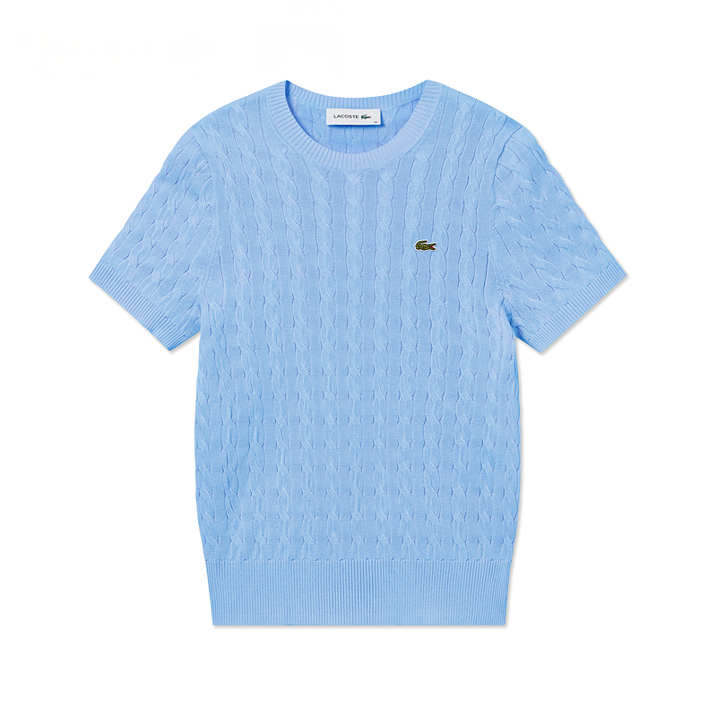 Женская футболка LACOSTE (розовая)