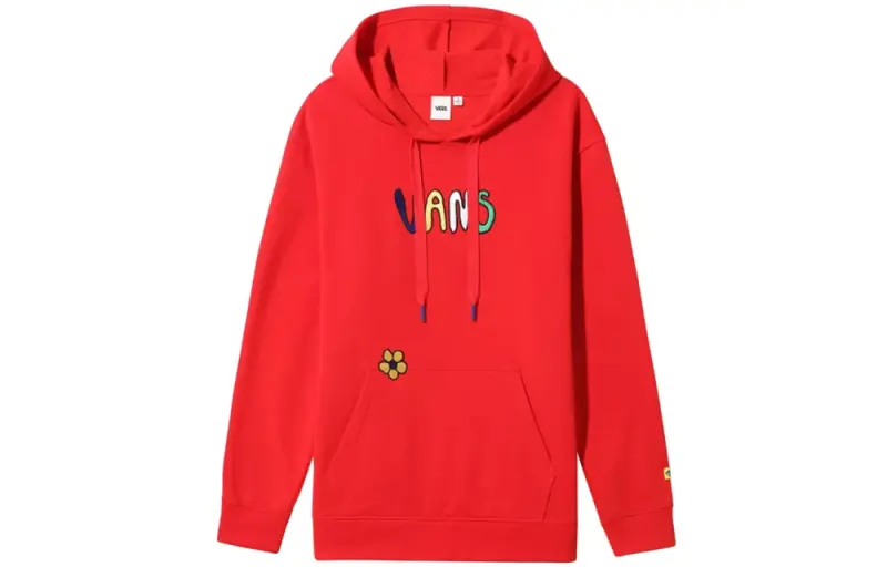 Vans Sweatshirts Women's Red Hooded Moderate Regular