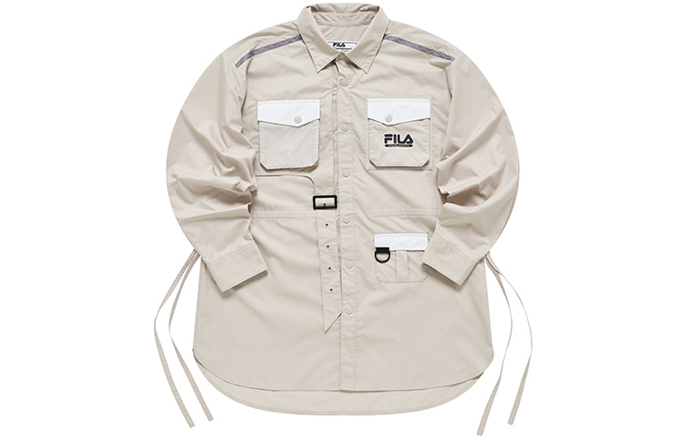 Женская рубашка Fila FUSION x White Mountaineering (коричневая)