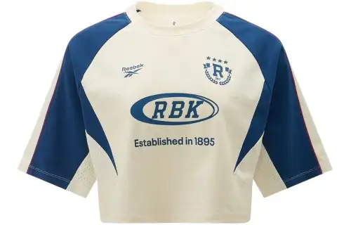 Reebok T Shirt Women's Beige/Blue