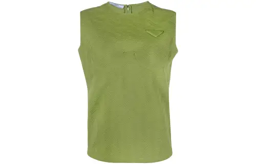 PRADA Camisoles Women's Green Straight Fit