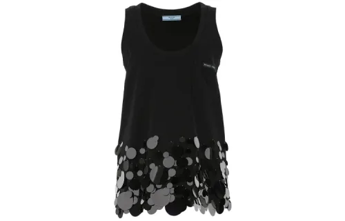 PRADA Camisoles Women's Black Moderate Straight Fit