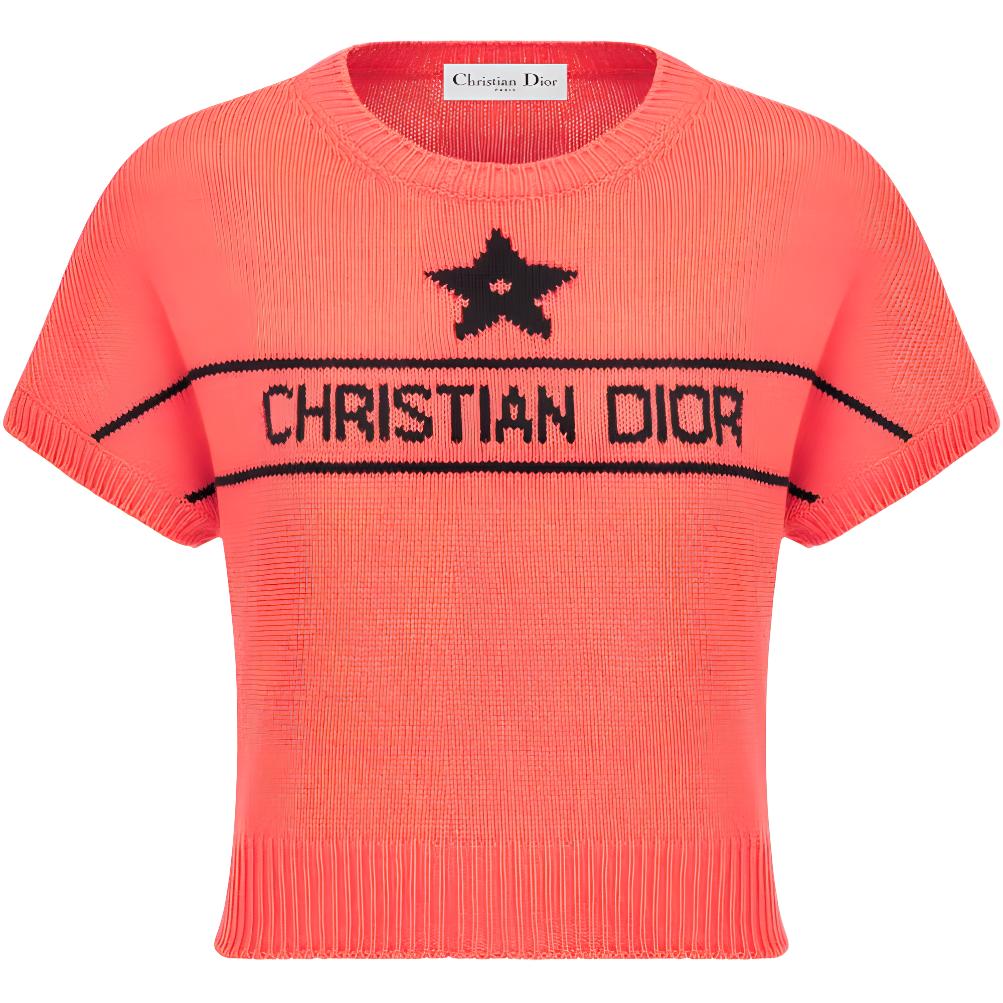 DIOR Dioriviera FW24 Knitwear Women's Coral Red
