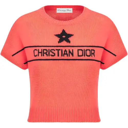 DIOR Dioriviera FW24 Knitwear Women's Coral Red