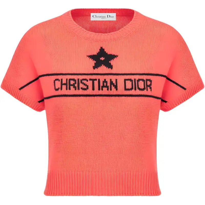DIOR Dioriviera FW24 Knitwear Women's Coral Red