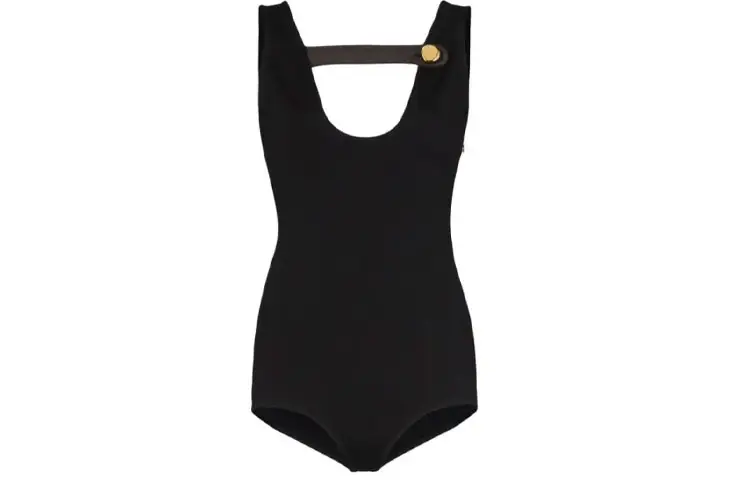 PRADA Bodysuits Women's Black Crew Neck