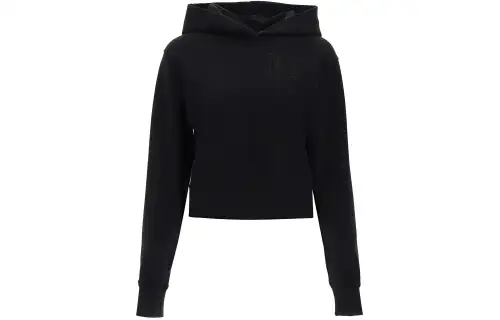 Palm Angels logo-embroidered cotton hoodie