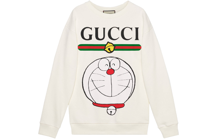 Женское худи Gucci x Doraemon (белое) — фото 1