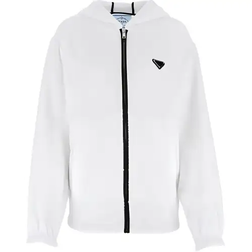 PRADA SS22 Sweatshirt Jacket Women's White