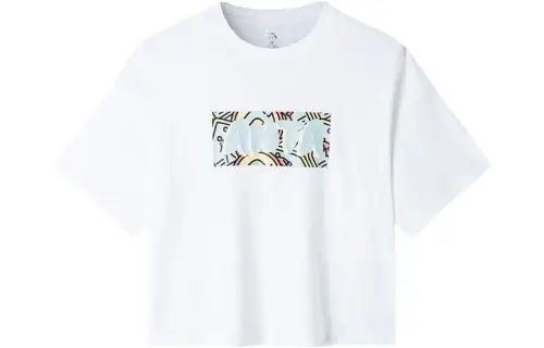 ANTA Life Collection T Shirts Women's White Crew Neck Moderate Straight Fit