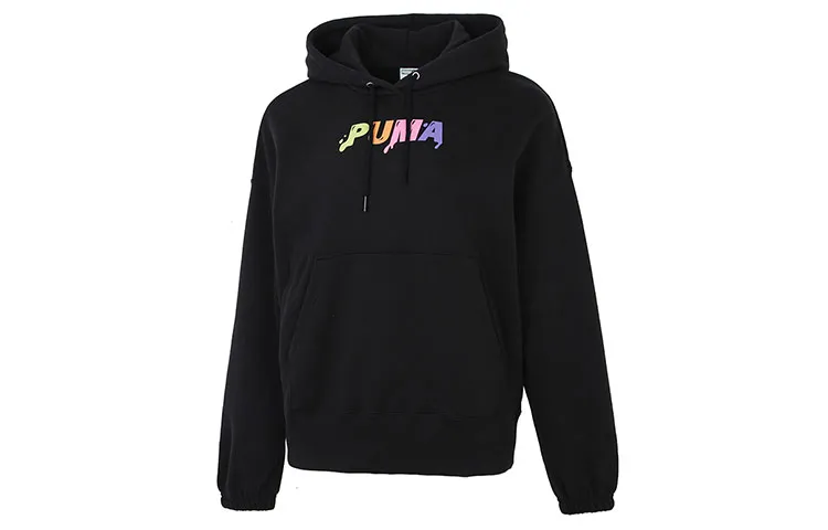 PUMA Downtown Sweatshirts Women's Black Hooded Moderate Regular