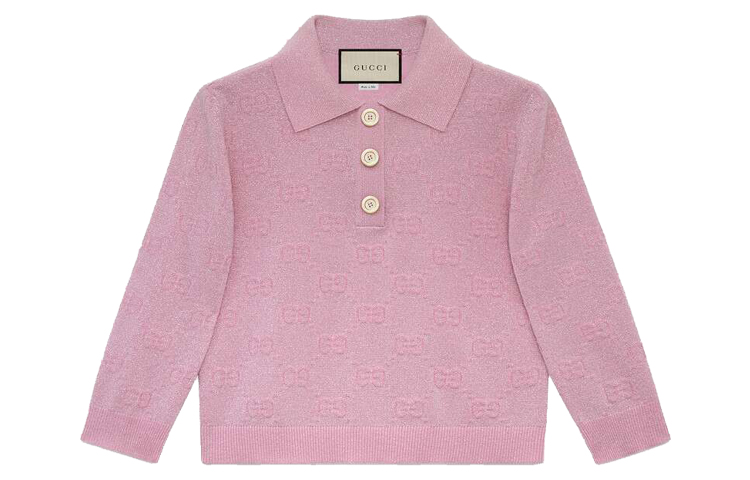 Женское поло Gucci (розовое)