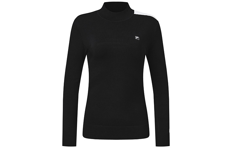 FILA Athletics Knitwear Women's Pitch Black Crew Neck Moderate Base Layer