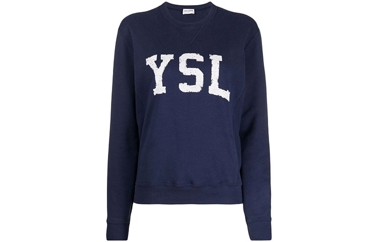Женское худи SAINT LAURENT (синее)