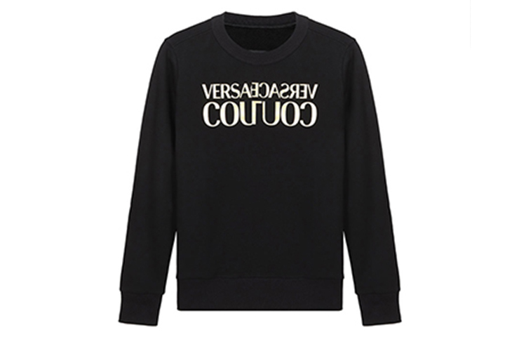 Женское худи Versace JEANS COUTURE (черное) — фото 1