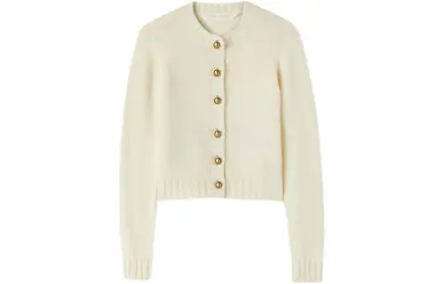 Palm Angels curved-logo wool-blend cardigan