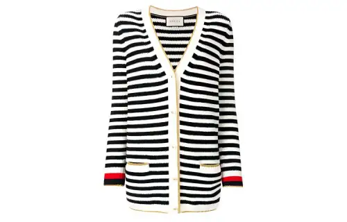 GUCCI Cashmere Sweater Women's Black White