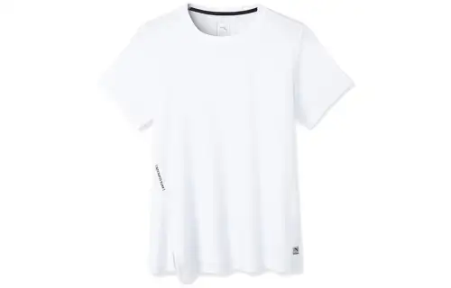 ANTA T Shirts Women's White Crew Neck Moderate Straight Fit