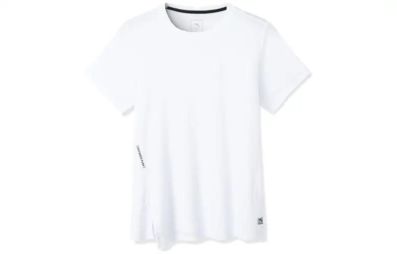ANTA T Shirts Women's White Crew Neck Moderate Straight Fit