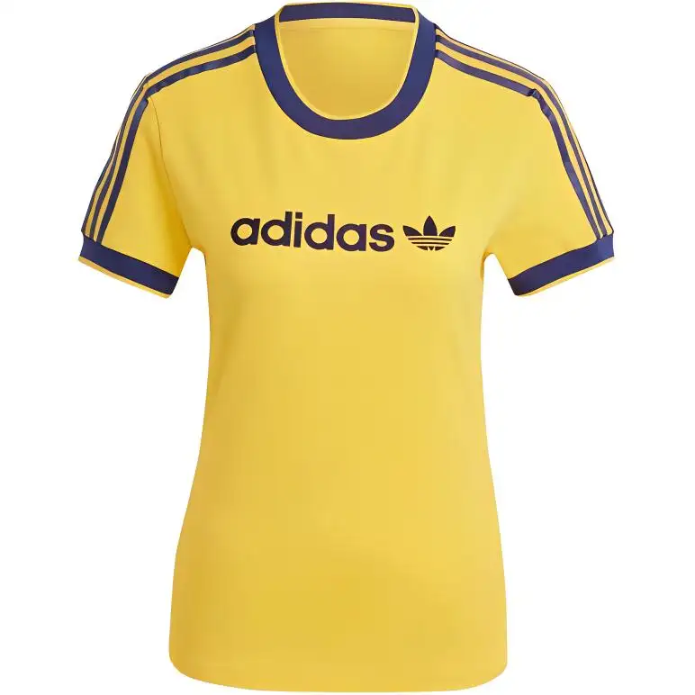 Adidas Originals T Shirt Women's Crew Yellow