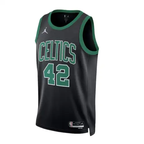 NBA Boston Celtics Jordan Statement Swingman Al Horford Alphanumeric Print Colorblock Comfortable Round Neck Basketball Vest Men's Green