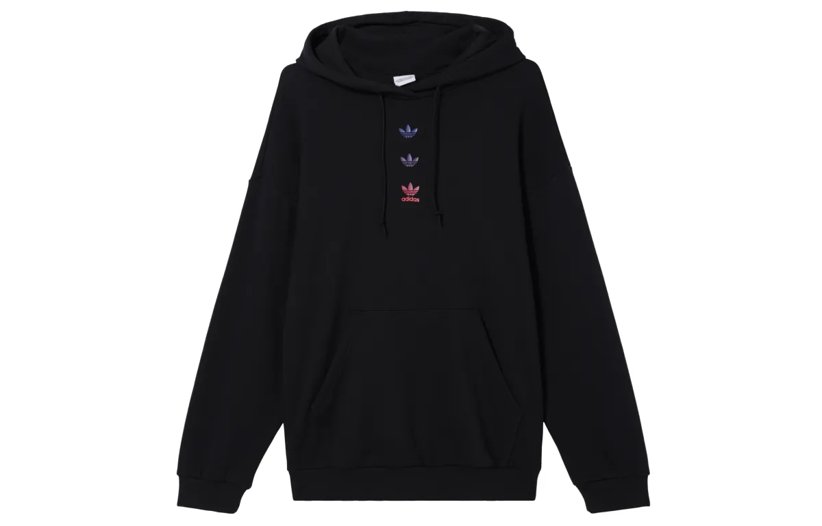 Adidas Originals Sweatshirts Women's Black Hooded Moderate Regular