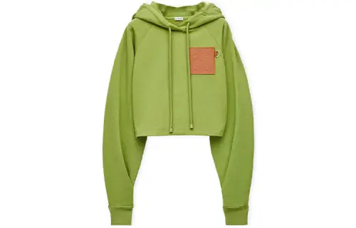 LOEWE Sweatshirts Women's Green Hooded Moderate Regular