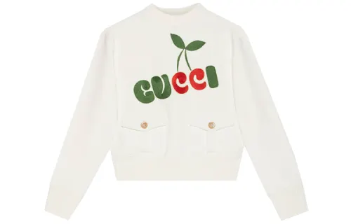 GUCCI Sweatshirt Women's Ivory White