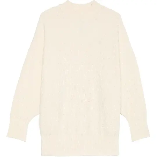 Victoria's Secret PINK Chenille Crewneck Pullover/White Shell Sweater Women's White Shell