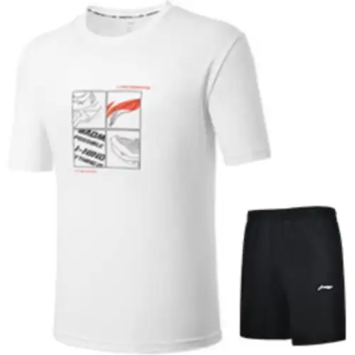 Li Ning Sports Trendy Collection Casual Sportswear Unisex White Black