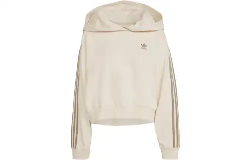 Adidas Originals Sweatshirts Women's Yellow White Hooded Moderate Regular