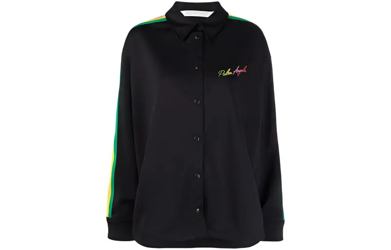 Palm Angels Miami logo-embroidered shirt