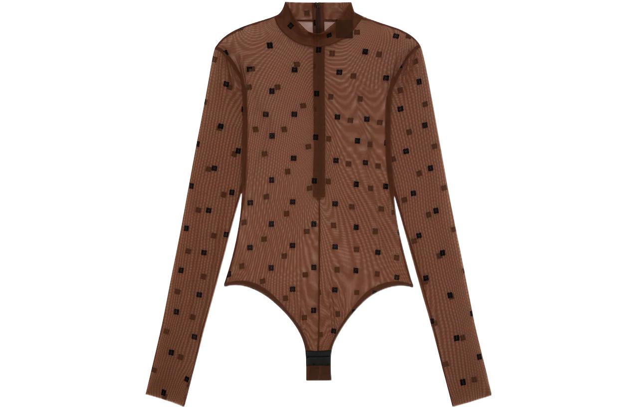 Женский лонгслив Givenchy BWB01G30ND-200 (коричневый)