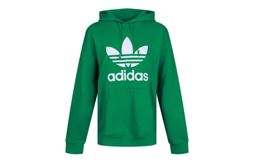 Adidas Originals Sweatshirts Women's Green Hooded Moderate Regular