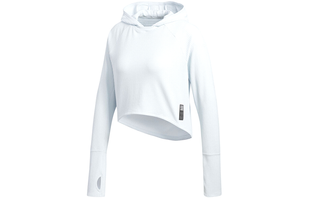 Женское худи adidas Adapt Hoodie (светло-синее) — фото 1