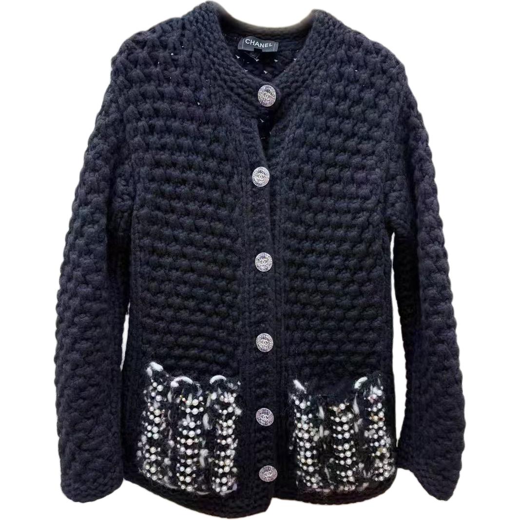 Женский кардиган Chanel (черный)