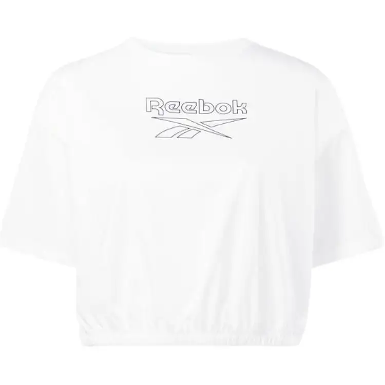 Reebok Drop Shoulder Sleeve T Shirt Women's White