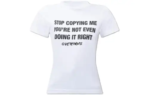 Vetements T Shirts Women's White Crew Neck Moderate Other