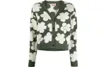 KENZO Knitwear Women's Green V Neck Moderate Other