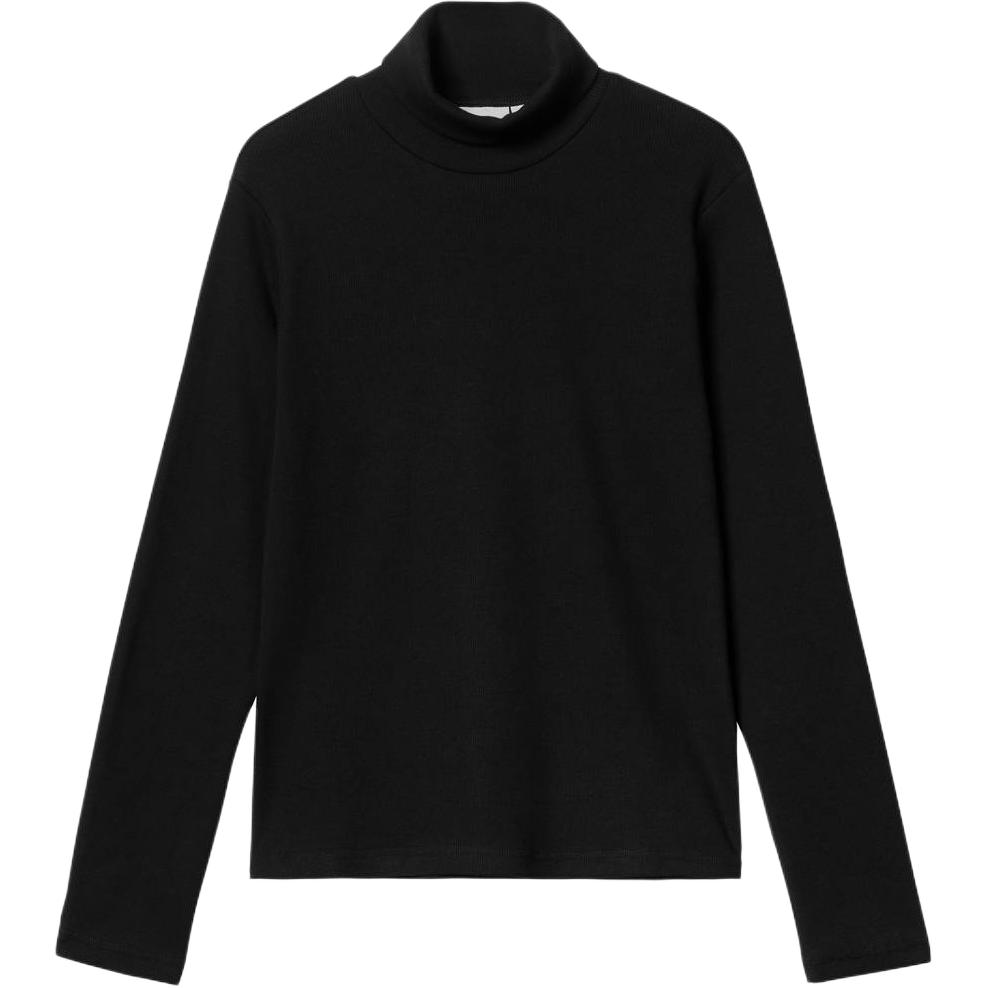 Женская футболка Carhartt Carhartt WIP Signature Mockneck T-S T (черная)