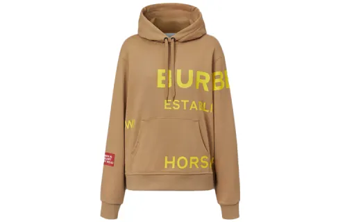 Burberry Sweatshirts Women's Archive Beige Hooded Moderate Regular