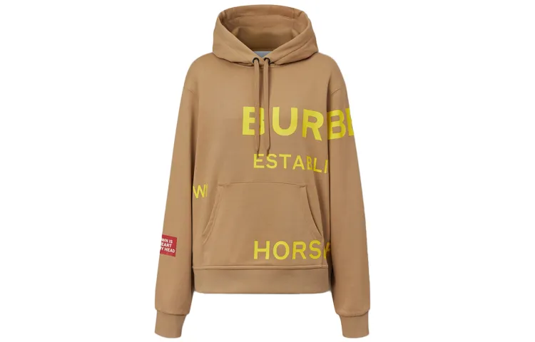 Burberry Sweatshirts Women's Archive Beige Hooded Moderate Regular