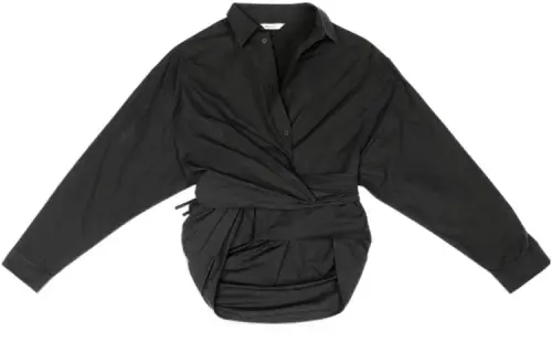 Balenciaga FW22 Shirt Loose Fit Women's Black