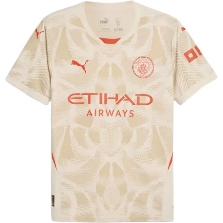 PUMA Manchester City SS24 Soccer Jersey Men's Beige