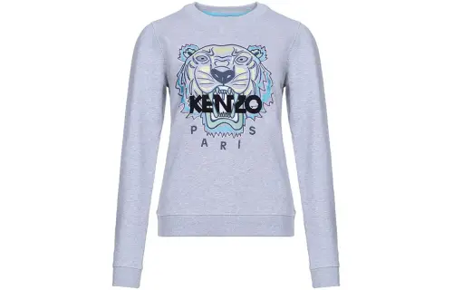 KENZO Sweatshirts Women's Pearl Gray Crew Neck Moderate Regular