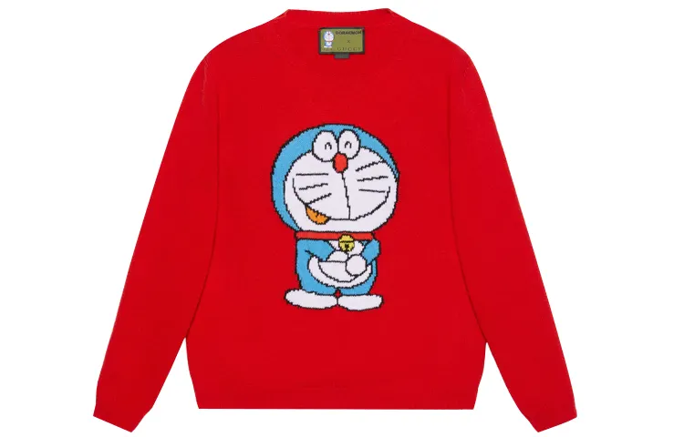 GUCCI x Doraemon Knitwear Women's Red