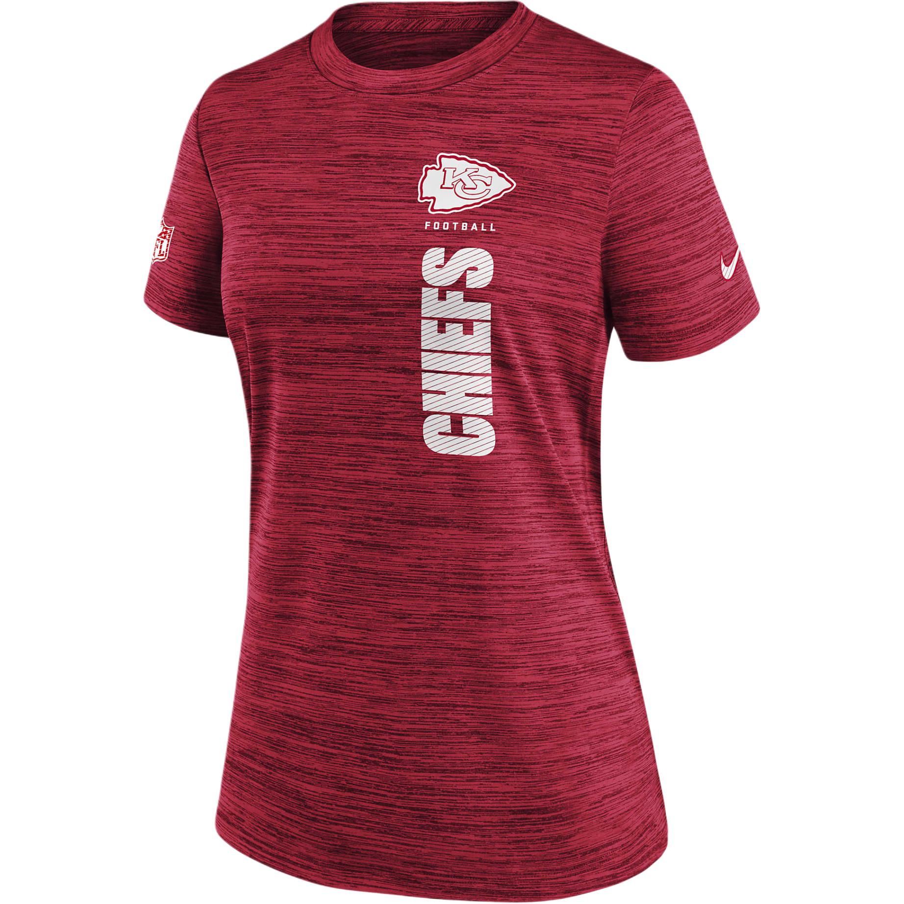 Nike Dri-FIT NFL Kansas City Chiefs crew neck letter print short-sleeved regular T-shirt women's red