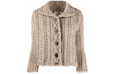 Maison Margiela chunky-knit wool cardigan