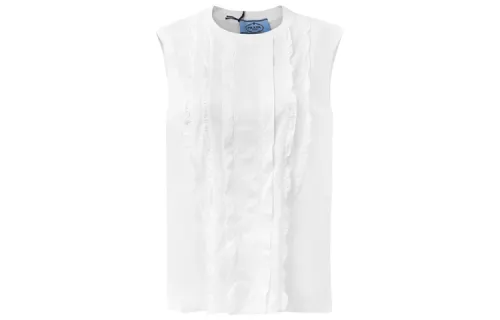 PRADA Shirts Women's White Crew Neck